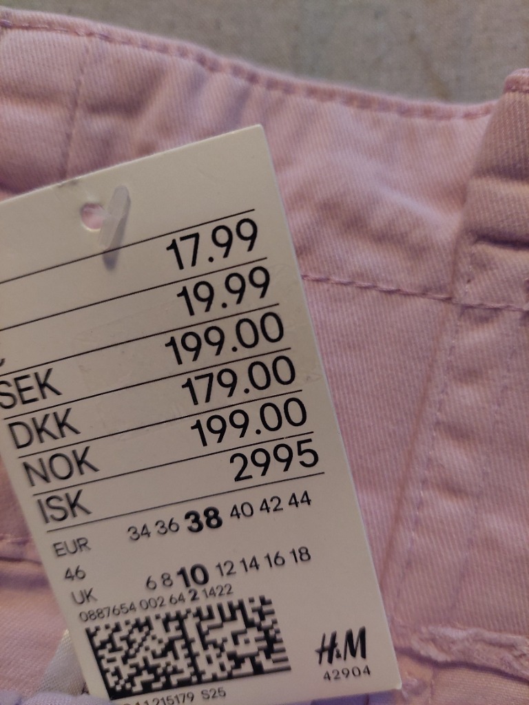 Nýtt bleikt pils 38