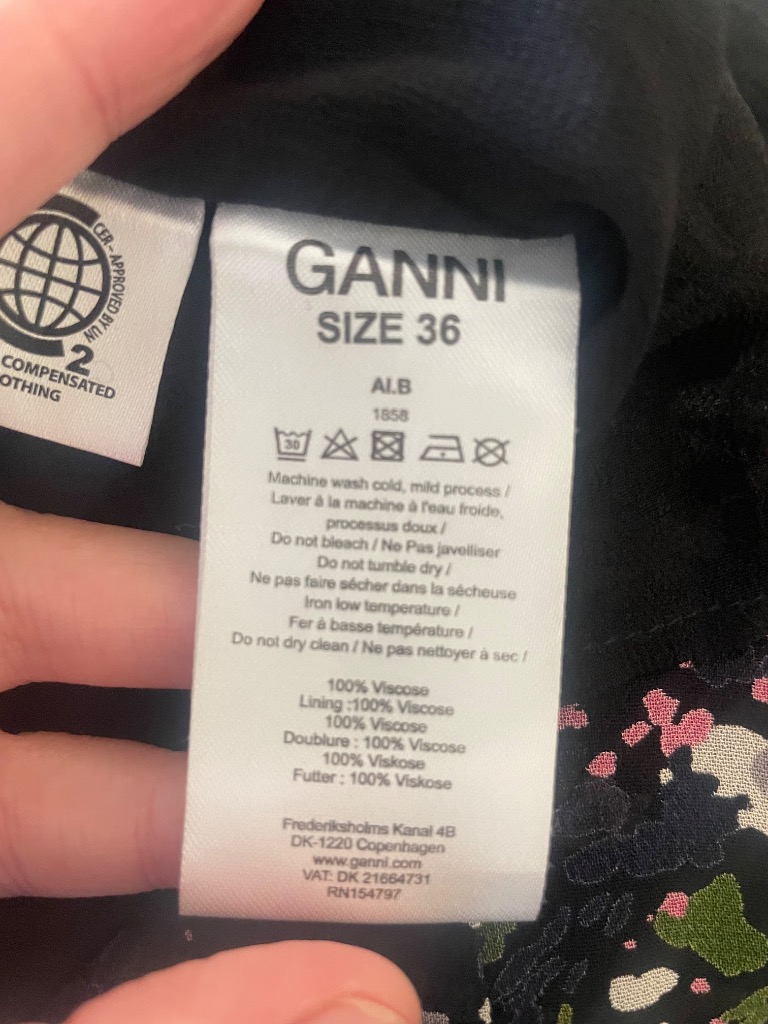 Ganni kjole str 36