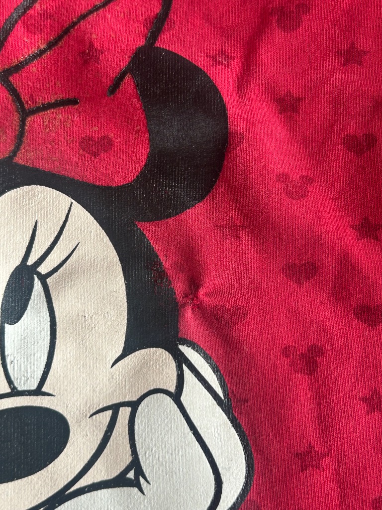 Minnie joggebukse 116, rød H&M.(Sydd hul