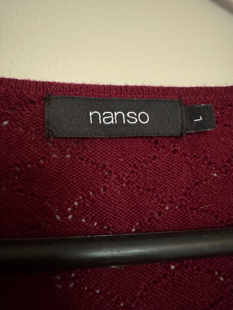 Nanso viininpun. pitsineule, L