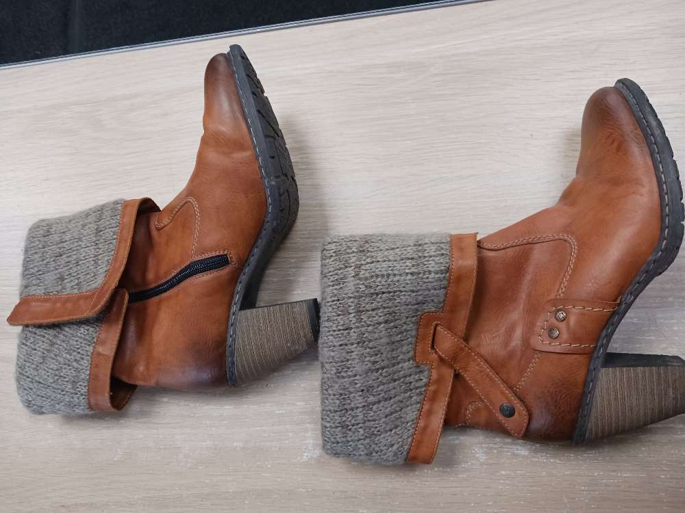Rieker ruskeat saappaat 37