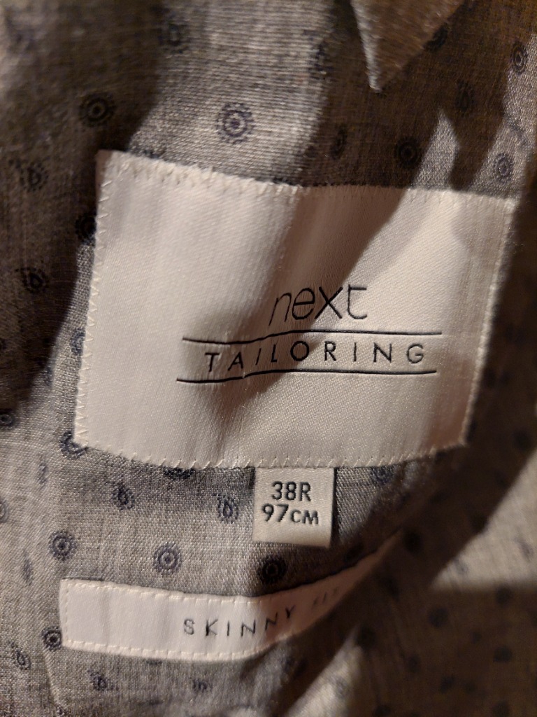 Next brún jakkaföt 