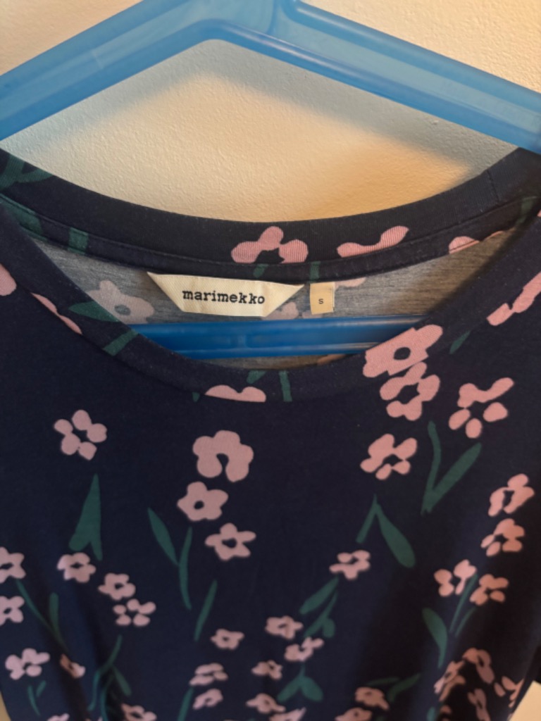 Marimekko kukallinen trikoopaita  S