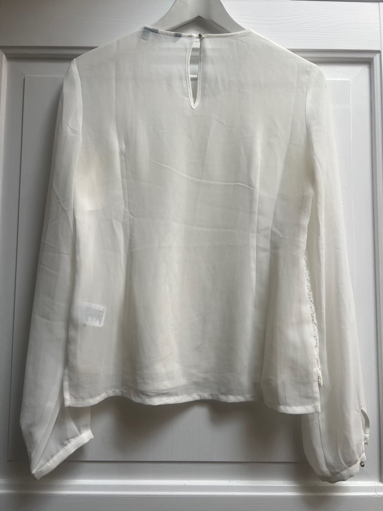 Hvit bluse Lindex str36