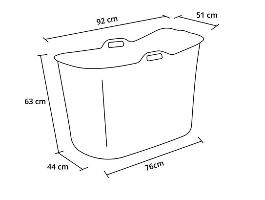 Amme 76x63, tilavuus 200l