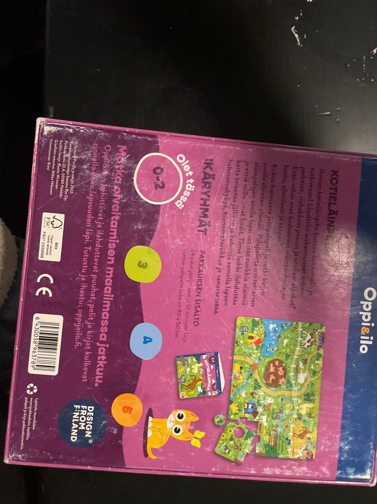 Oppi&Ilo Kotieläinpiha jättipalapeli 2-4