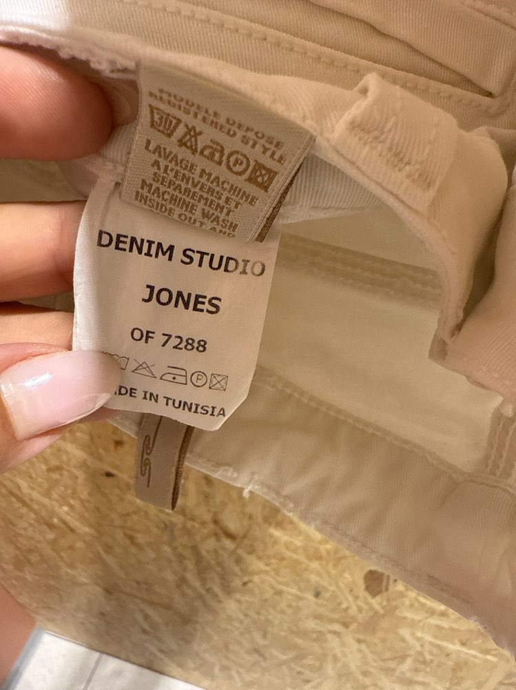 DenimStudio Hvit Jeans str 29