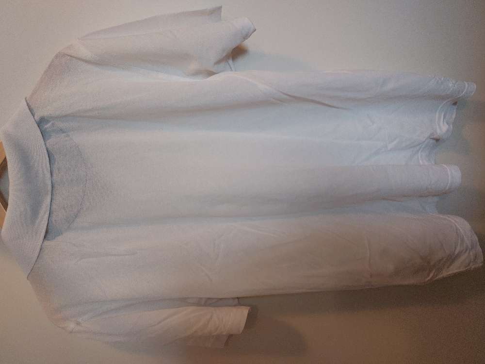 Hvítur polo bolur st 2XL