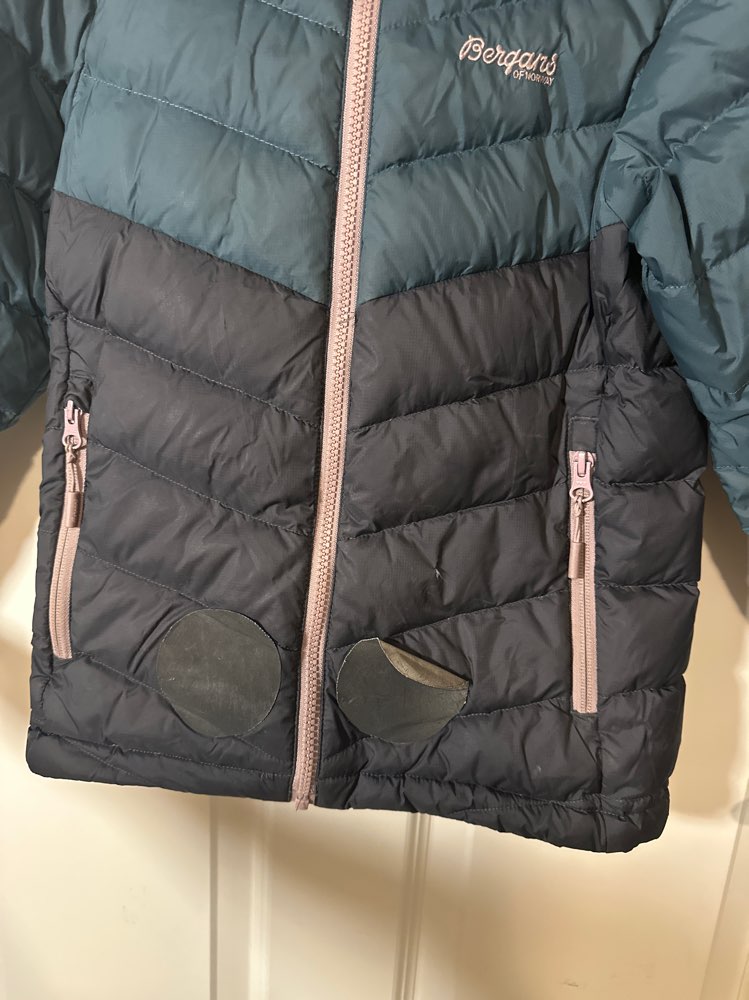 Bergans dunjakke str 128