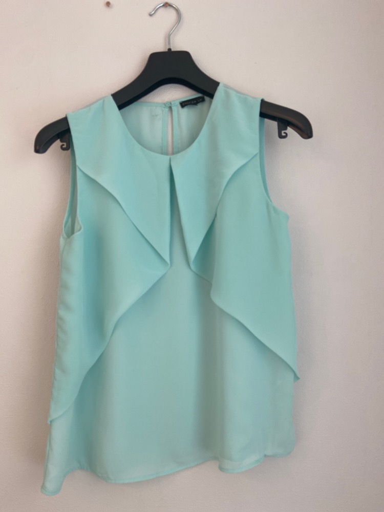 Grønn bluse topp str 36