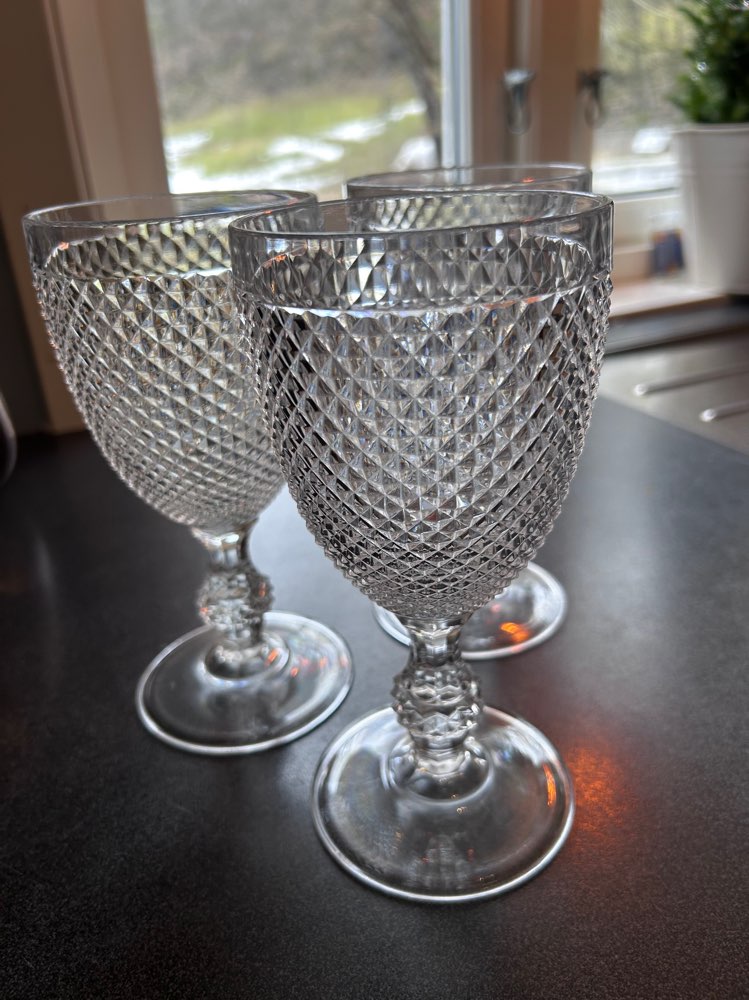 Plastglass på stett, 3 stk