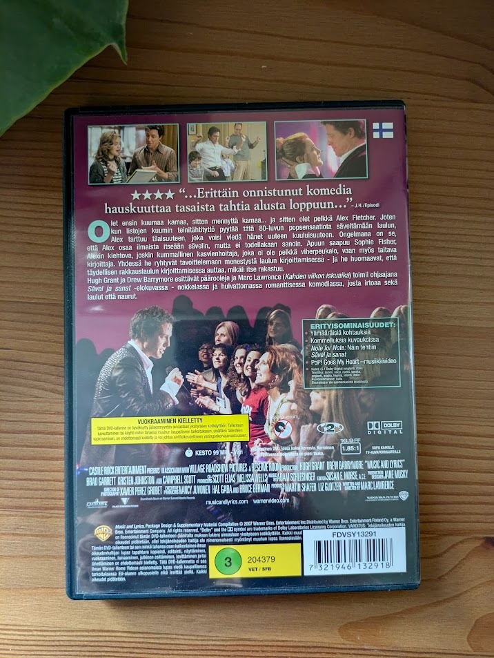 DVD Sävel ja sanat