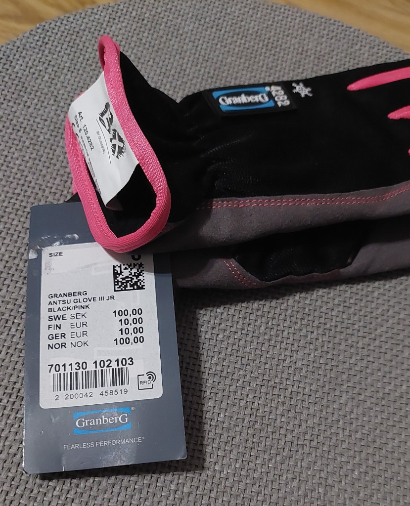 Uudet harmaa pink talvi hanskat