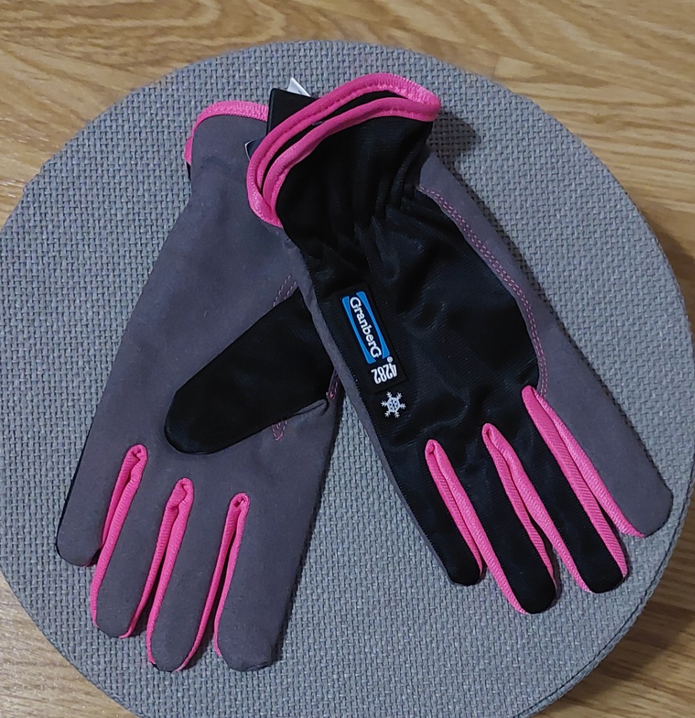 Uudet harmaa pink talvi hanskat