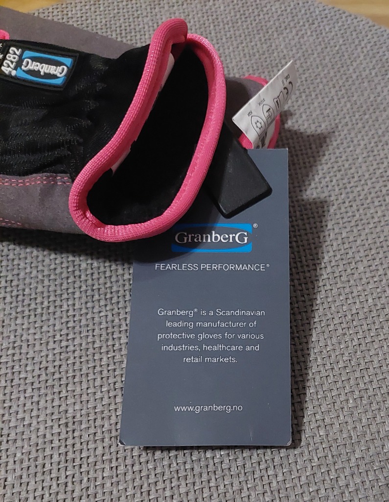 Uudet harmaa pink talvi hanskat