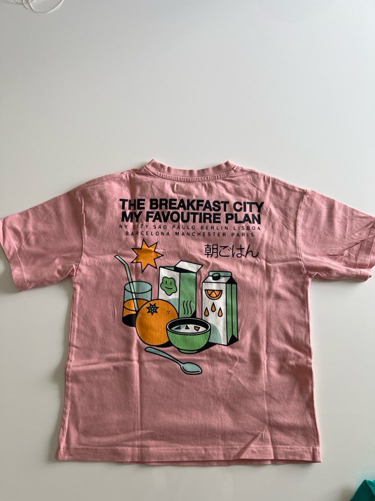 Zara peach tshirt 122cm