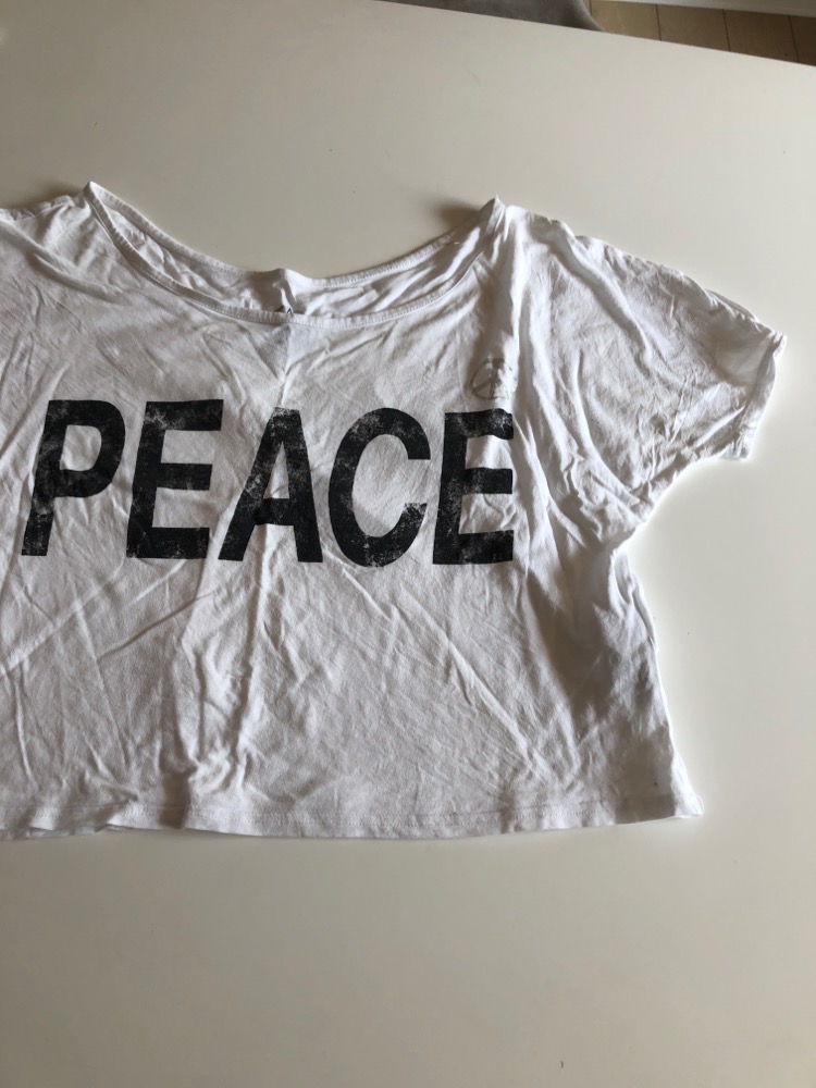 Peace cropped tshirt