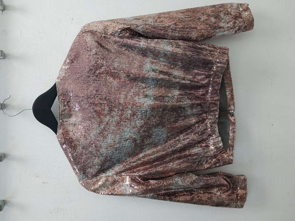 H&M harmaa koralli glittertakki 36
