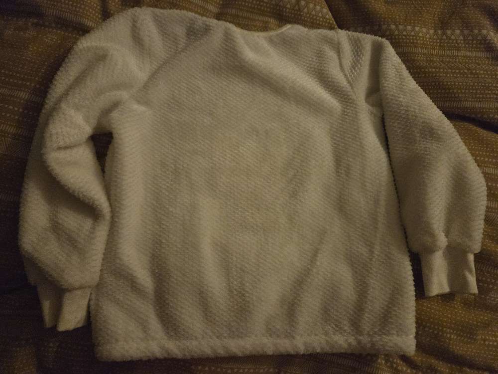 Ný hvít jóla kósý peysa st. 8ára