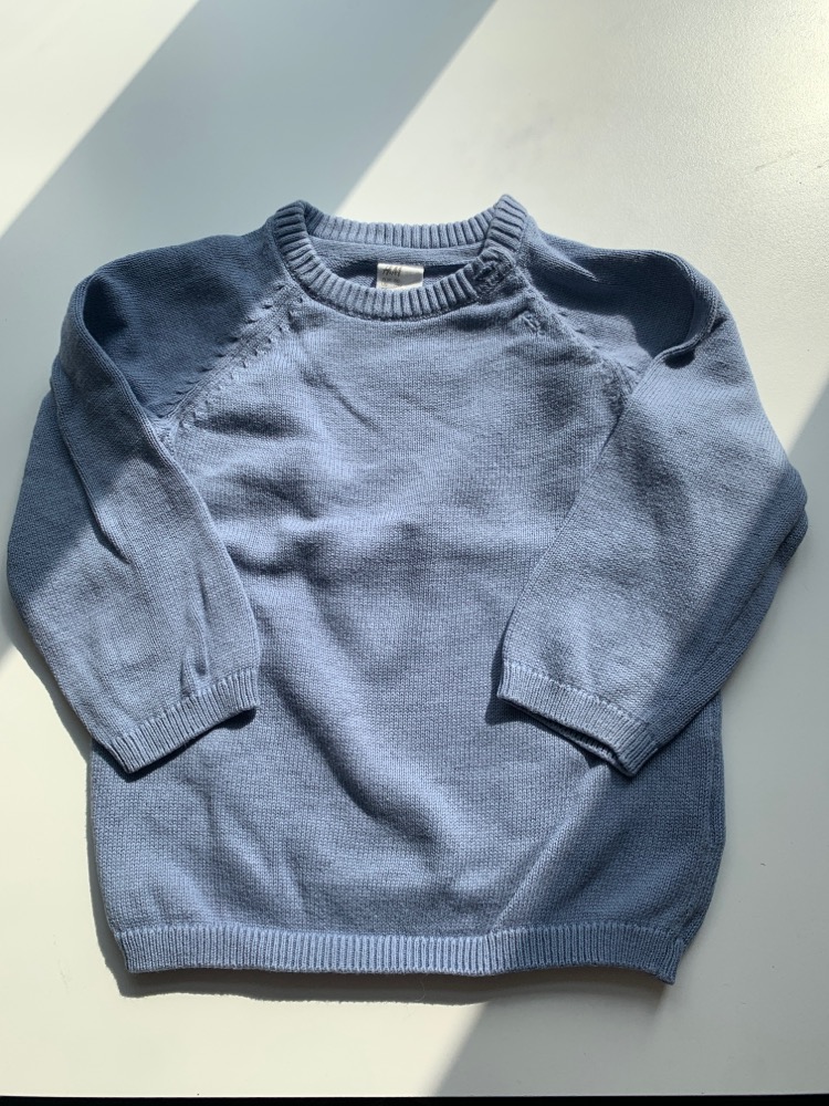 H&M blå sweater 80