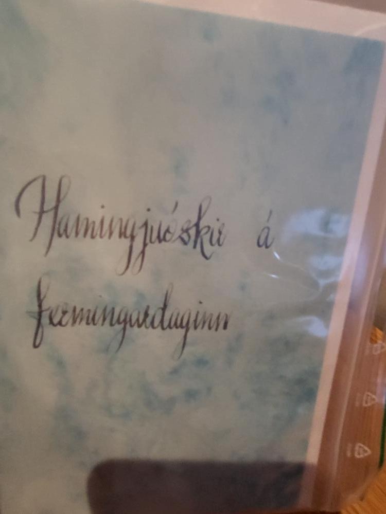 Fermingarkort með texta 