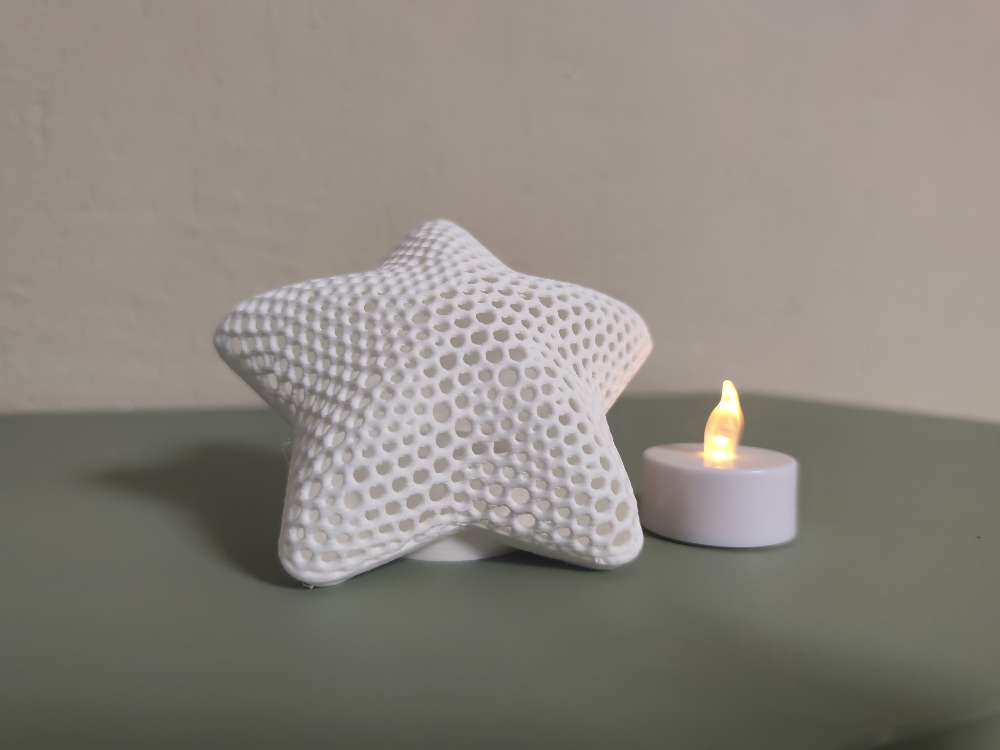 Glowing star white