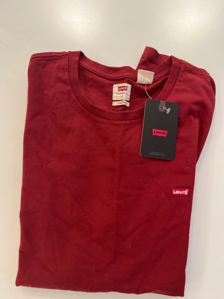 Levis t-skjorte rød str L