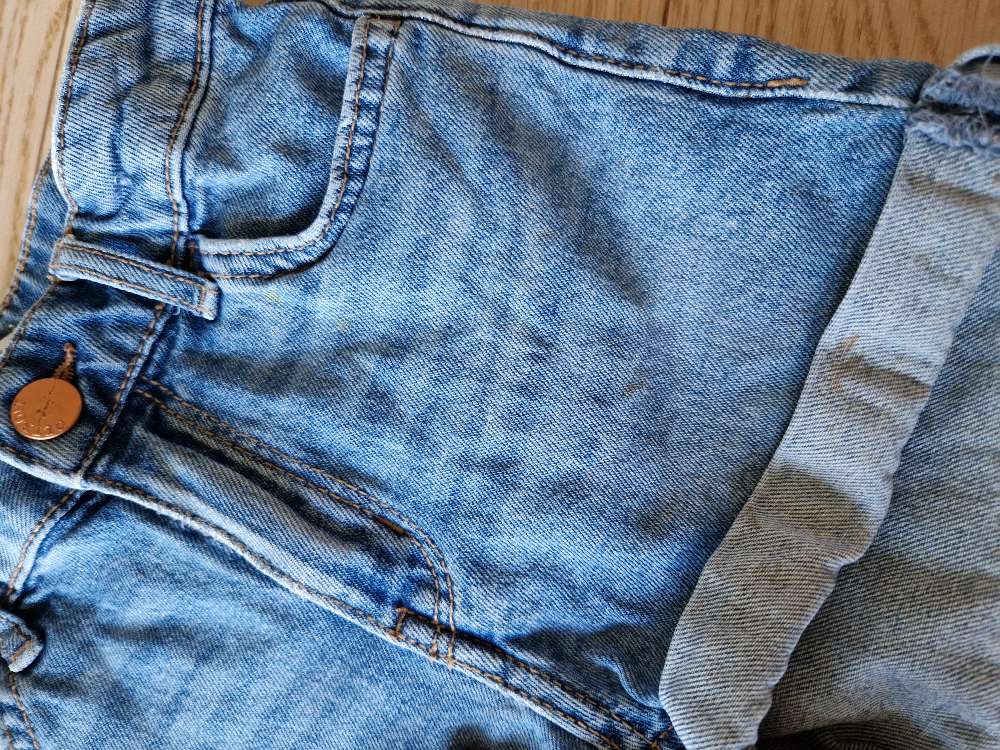 Str 128 jeans-shorts, noen merker