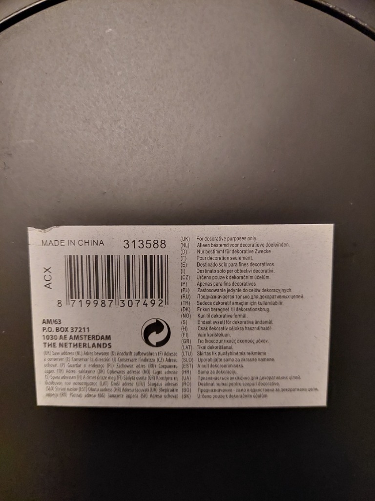 Skrautdiskur glimmeráferð