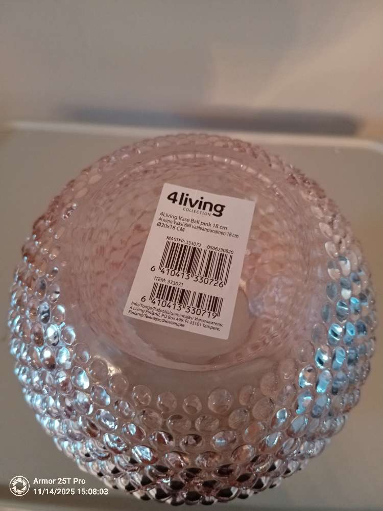 Bleikur 4living vasi Ø 20*18cm