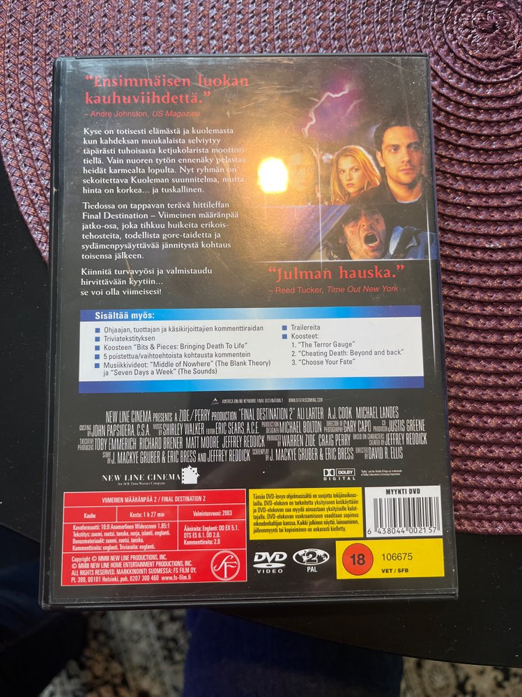 Final Destination 2/DVD