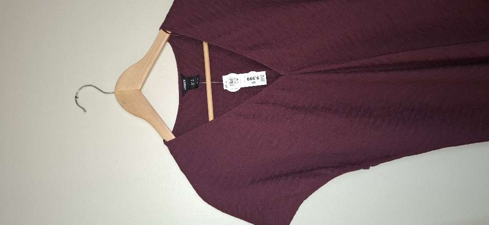 Lindex síðkjóll st. M vínrauður