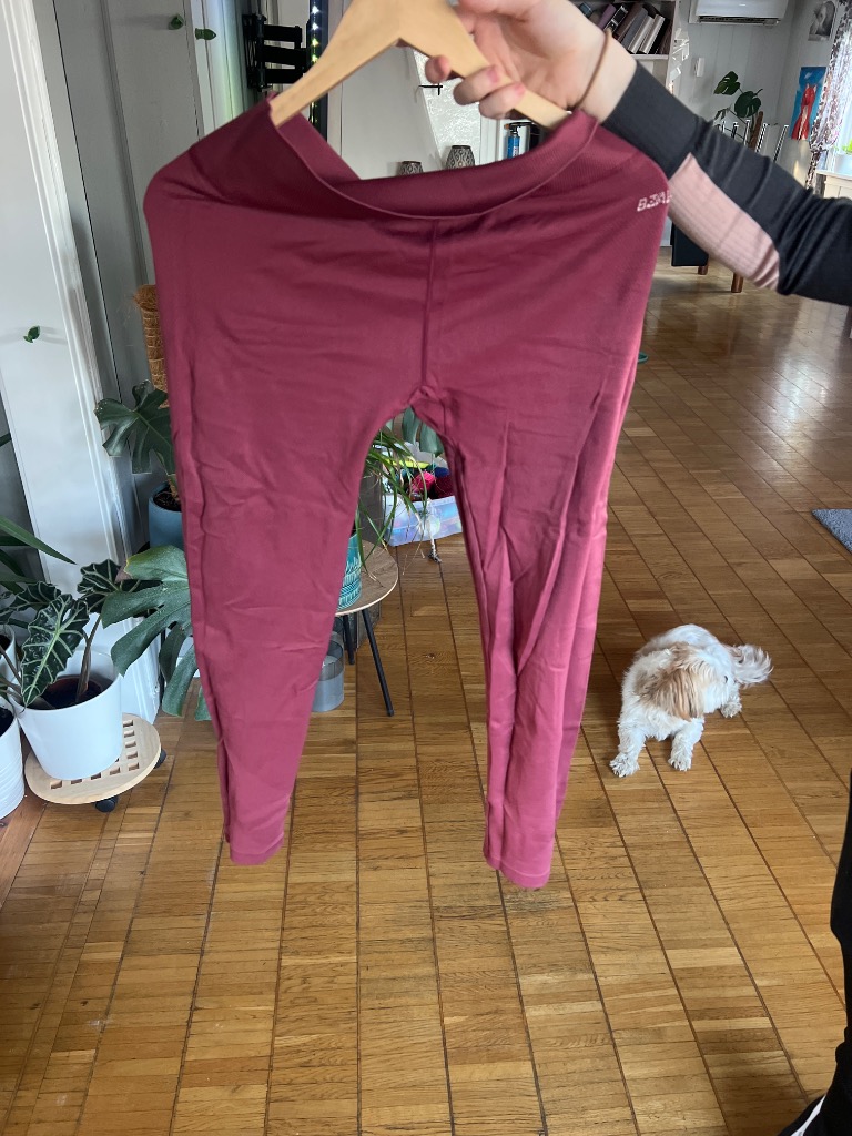 Burgunder leggings XL