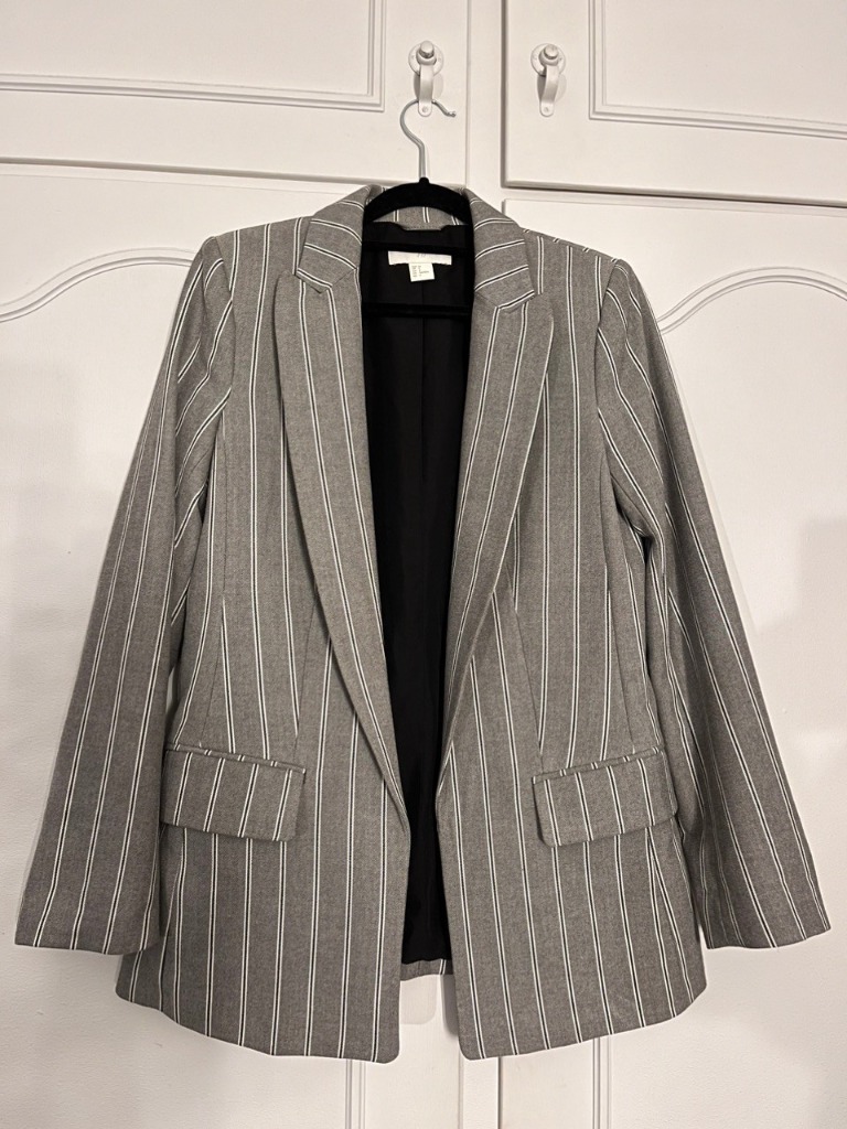 Rett skåret blazer, S