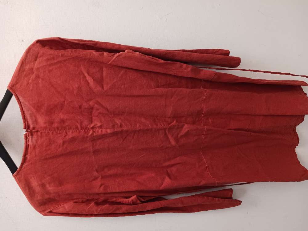 Uniqlo oranssi pellavatunika XL