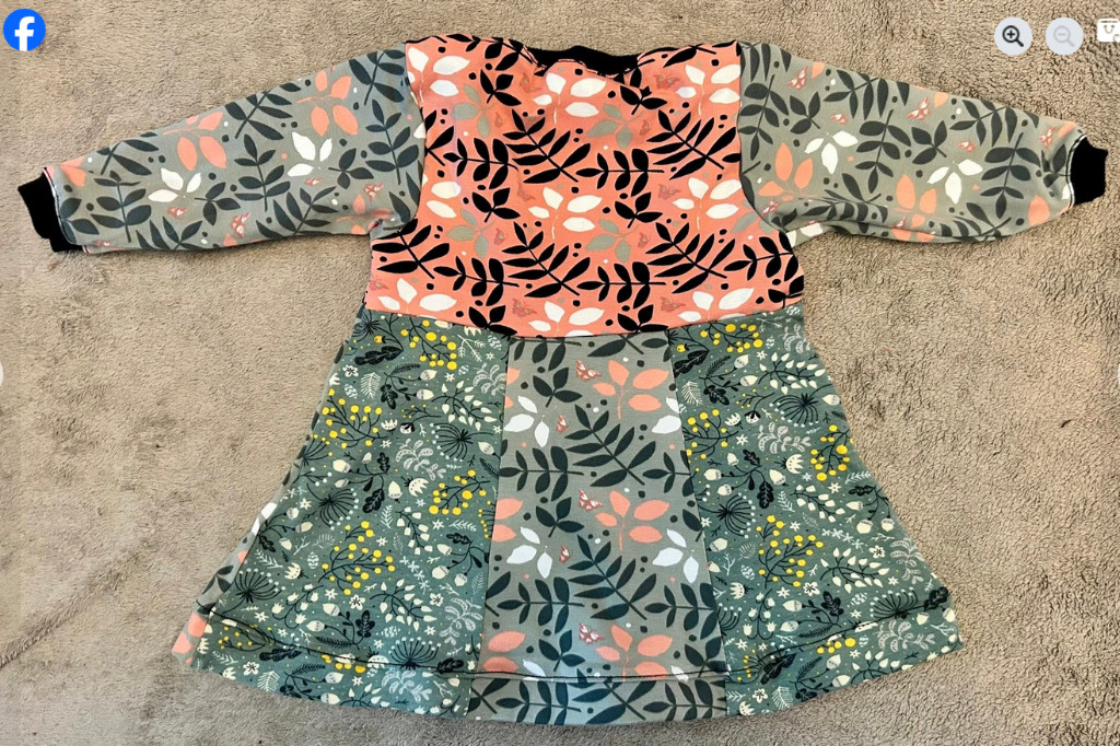 Uusi vauvan mekko Lehdet, 62cm