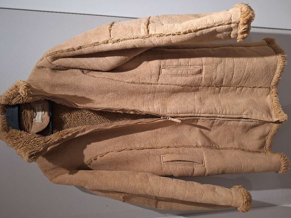 Jakki ljósbrúnn rúskinns L