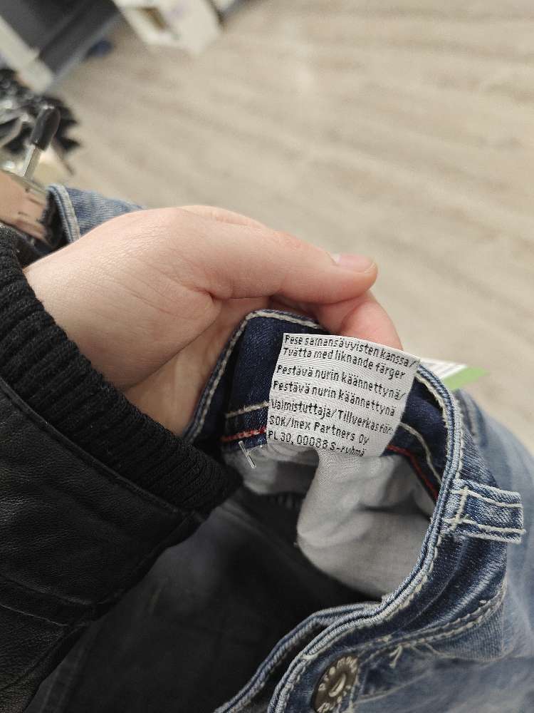 Premoda y2k tyyliset vaaleat farkut, 38