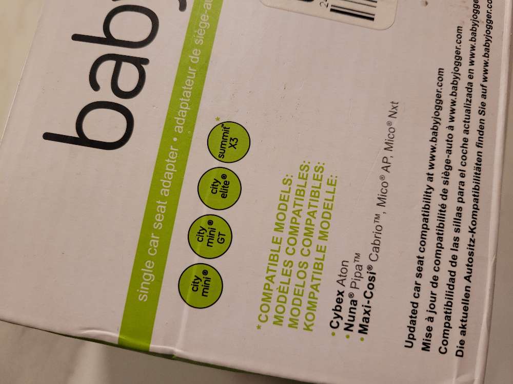 Baby jogger bílstólafestingar