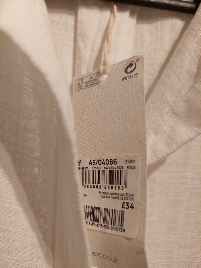 Nýr Next skyrtukjóll L