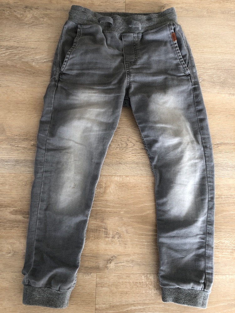 Grå stretch jeans boy 134