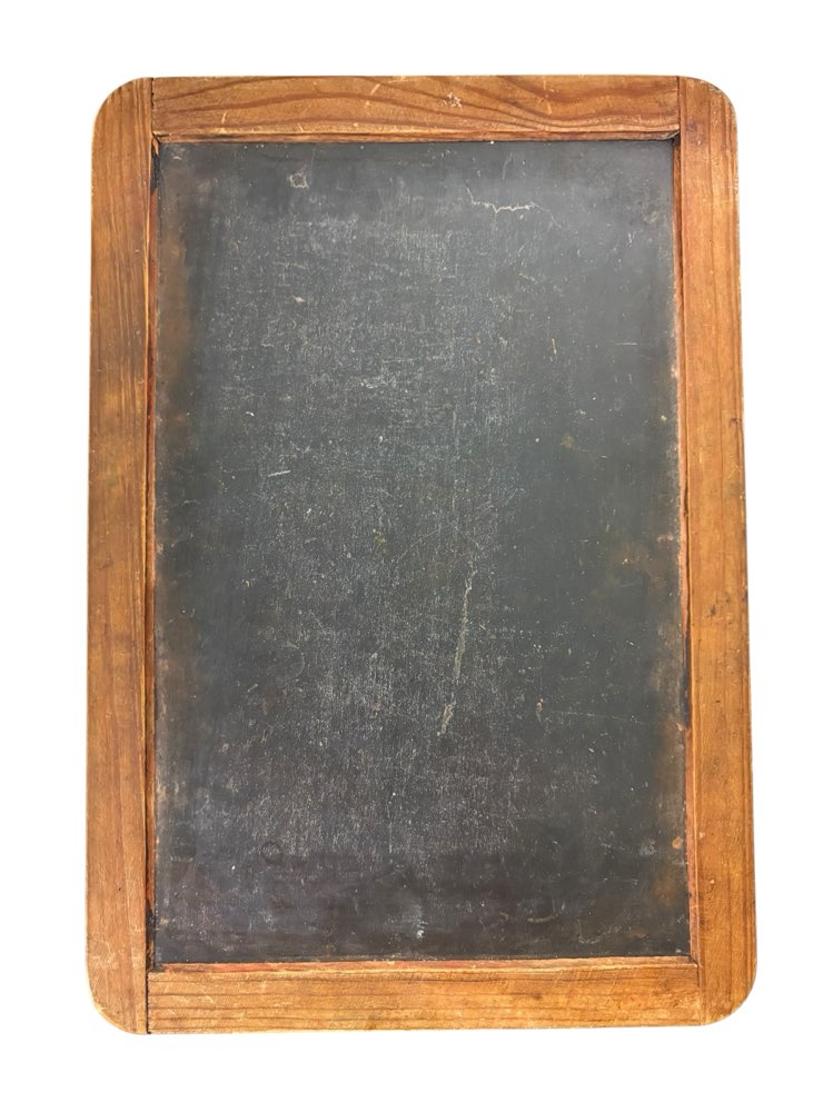 Vanha liitutaulu, kaksipuolinen