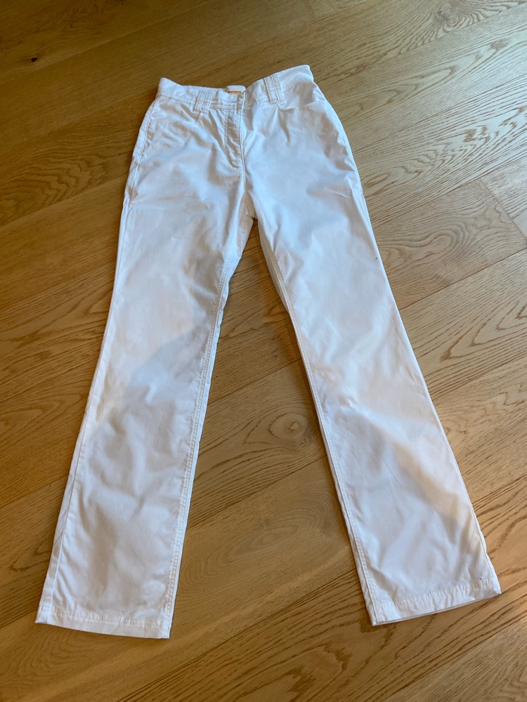 Hvit  mitage bukse str 38
