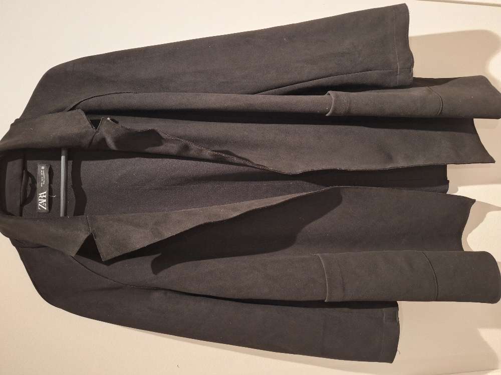 Jakki svartur roskinn zara s