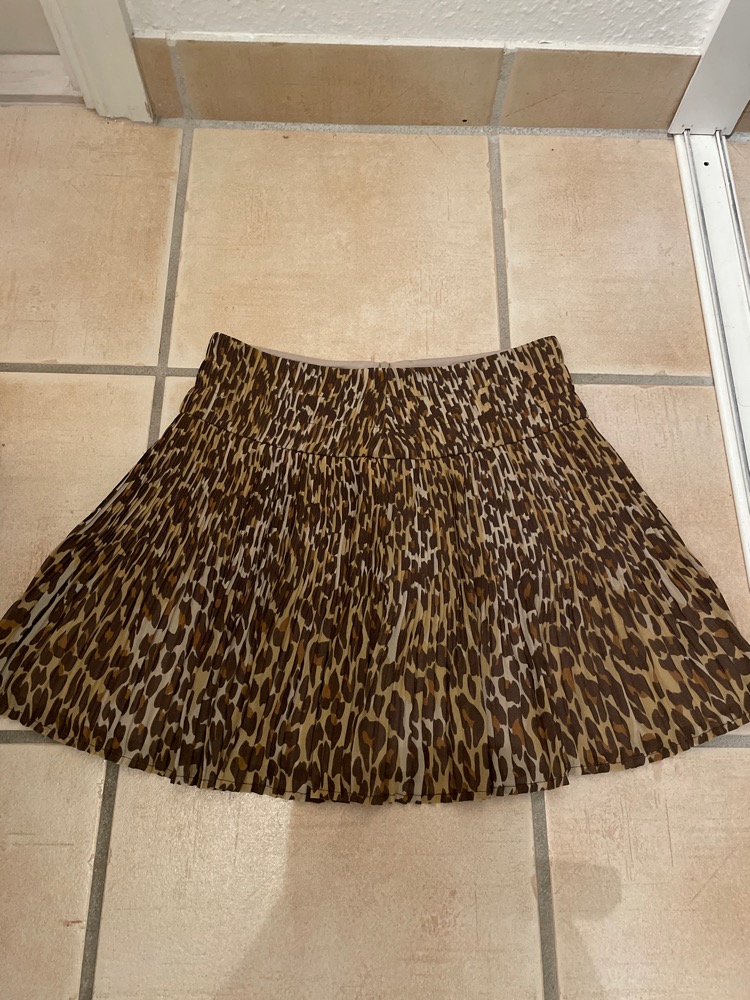 Leopard kort nederdel
