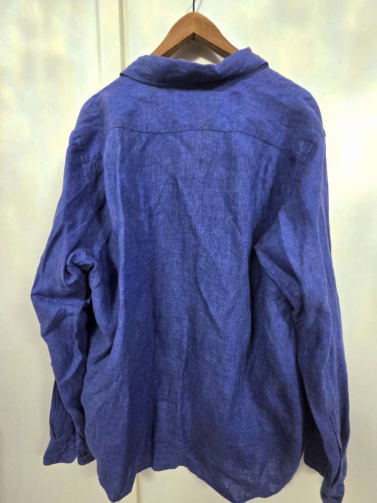 Uniqlo pellavapaita sininen XL