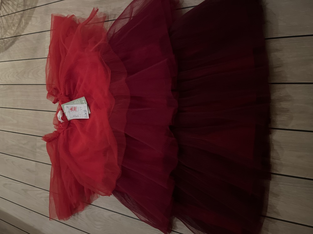 H&m kjole rød str 140