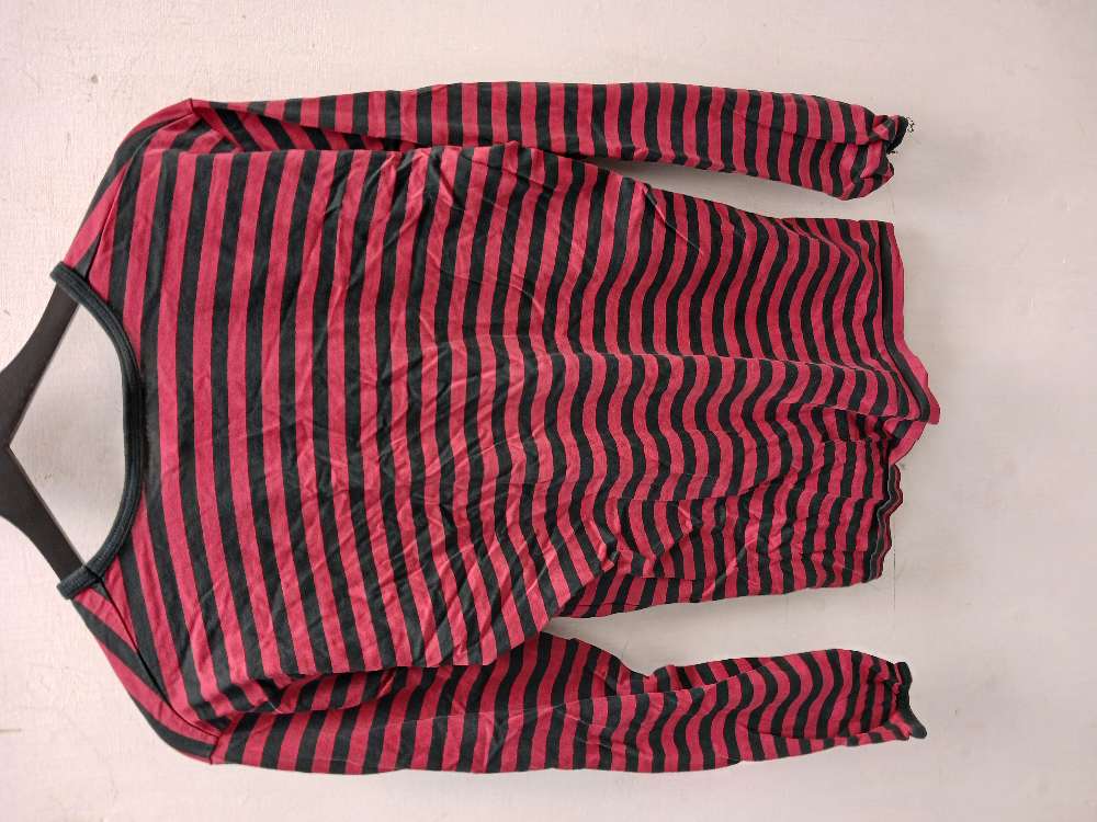 Marimekko tasaraitapaita punamusta  M