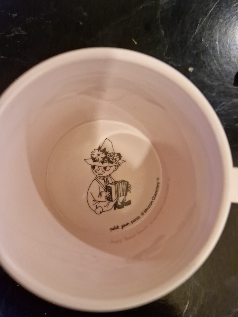 MOOMIN glas bleikt með 2 höldum 