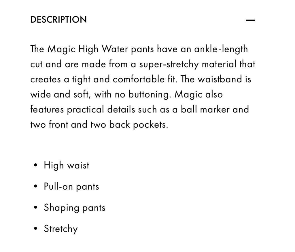 Daily Sports; Magic sort bukse str 34